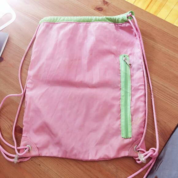 Pink & Lime Green Roots beach sports bag - Picture 2 of 6
